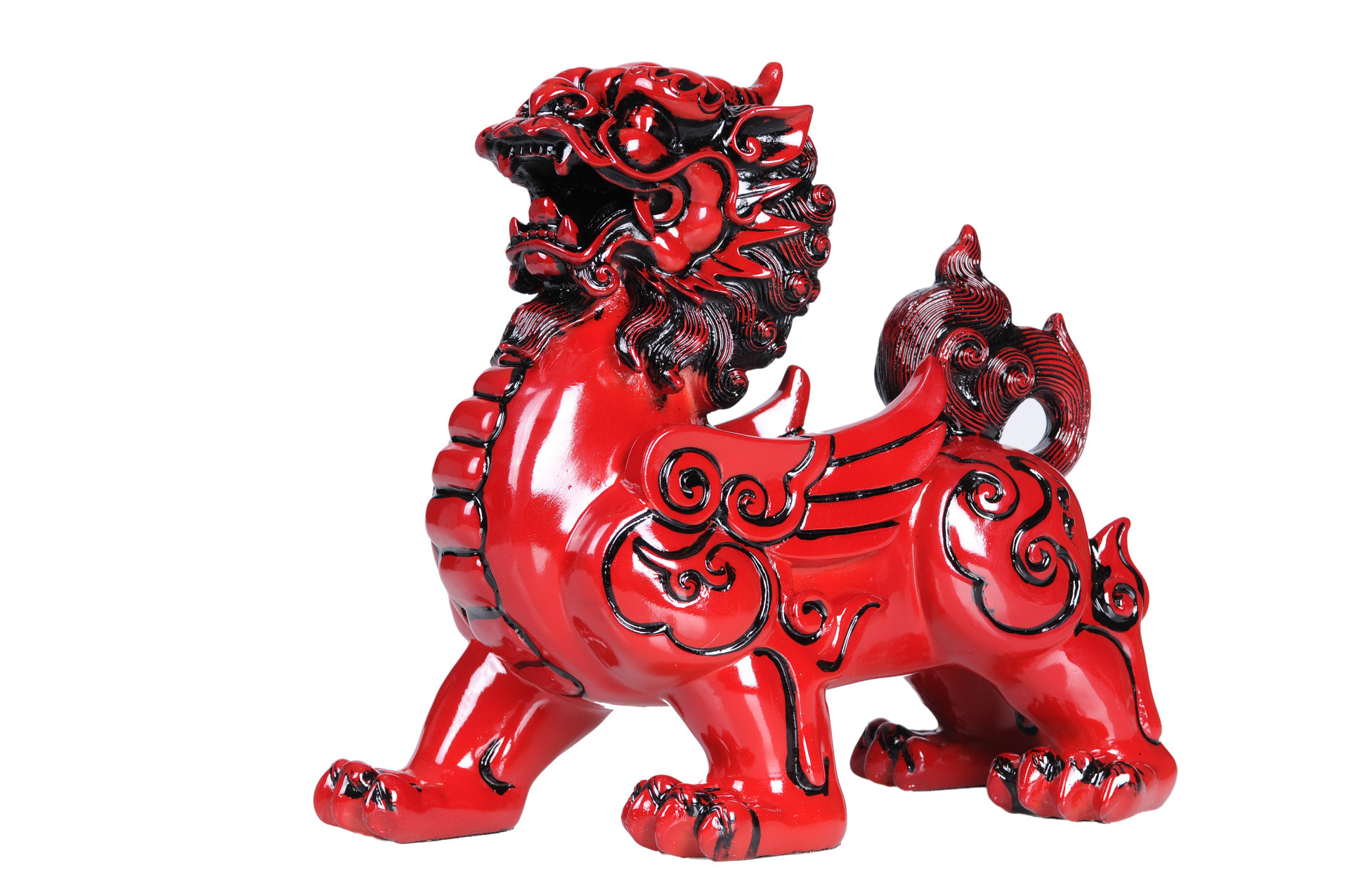 现货销售风格工艺品 批发 中式家居摆件福贵红麒麟摆设品家居饰品