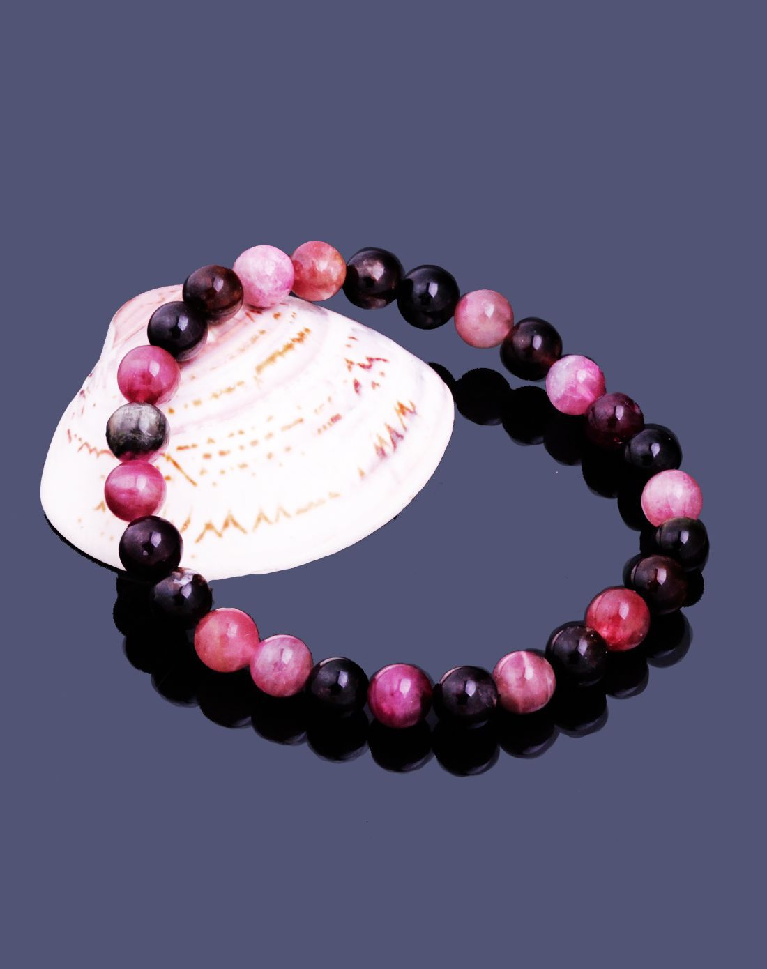 彩色天然碧玺5mm圆珠手链