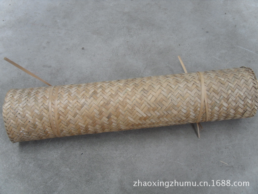 手工编织装饰竹制品,纯手工编织竹席,竹晒垫