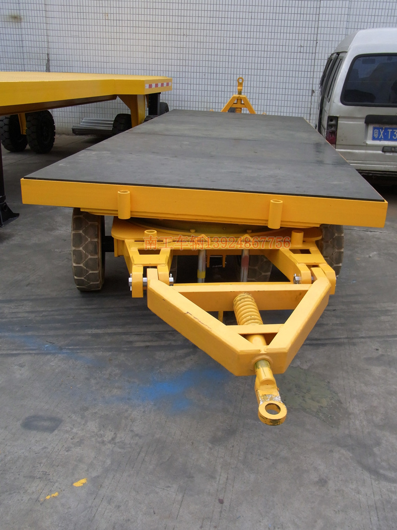 牵引车平板 物流运输用平板拖车 中转平板拖车 双牵引平板运输车图片