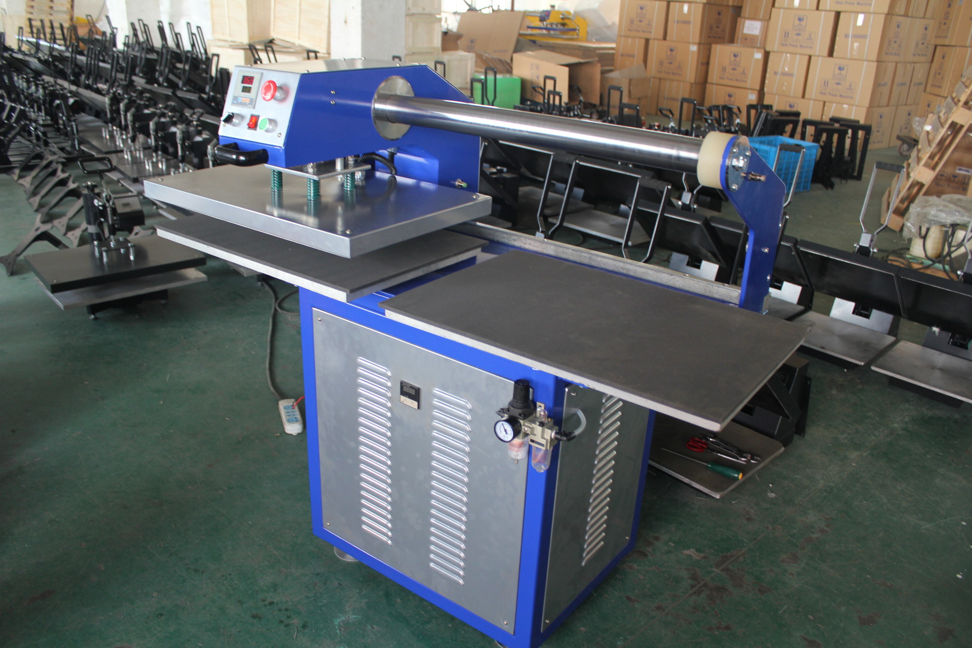 b2-2全自动气动双工位热升华烫印机 38x38cm