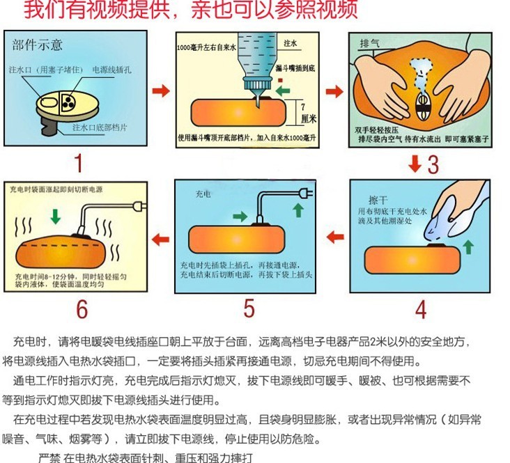 慈溪热水袋韩版卡通双防爆电暖宝暖水袋 暖手宝 热水宝批发 充电