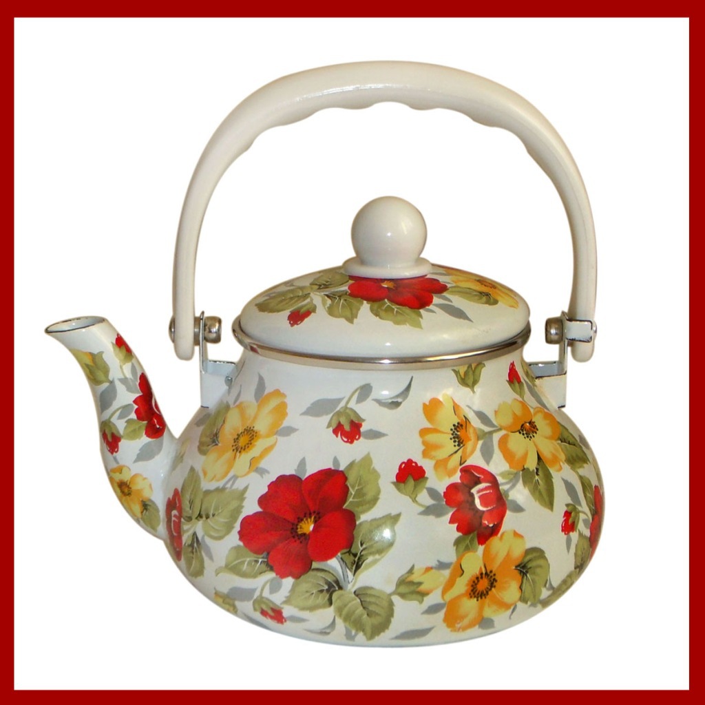 搪瓷水壶/烧水壶/礼品壶/煤气电磁炉两用茶壶1.5l