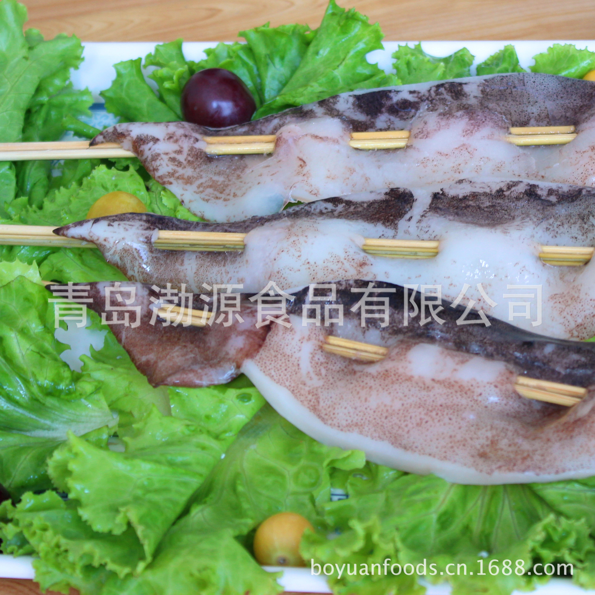 厂家直销 100g北朝鲜鱿鱼板串,原汁原味,烧烤铁板鱿鱼串