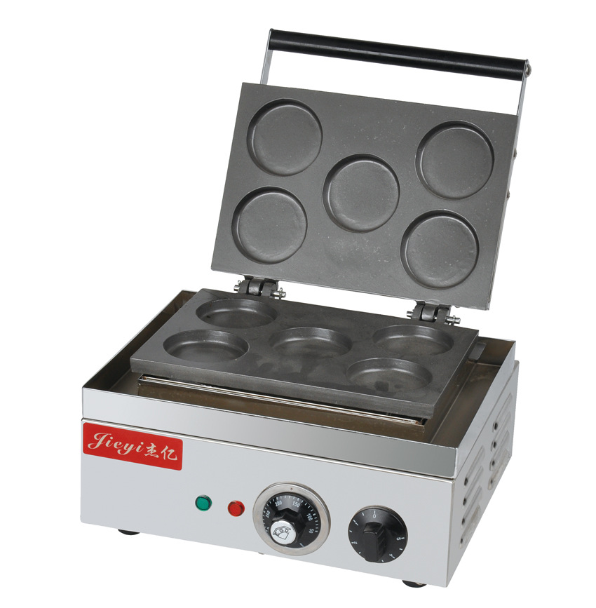 直销杰亿fy-28五格红豆饼机 红豆甜饼机 圆圆酥饼炉 台湾红豆饼机