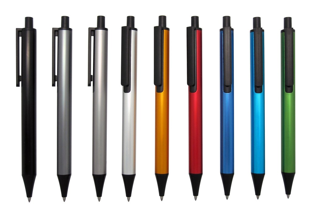 进口金属中性笔 水笔 圆珠笔 按动金属笔 手感超好