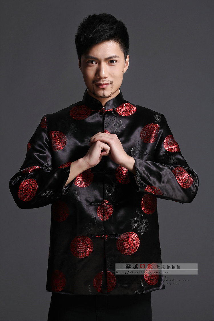 中老年唐装外套/男士传统秋装/中式男装上衣/apk秋装长袖冬装305a