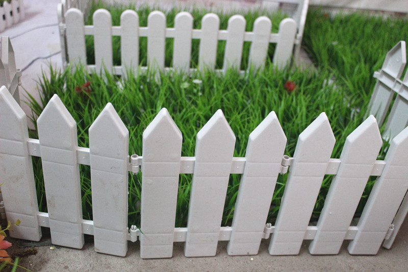 【塑料栅栏白色栅栏小型篱笆围栏装饰栅栏园艺护栏塑料花坛围栏】价格