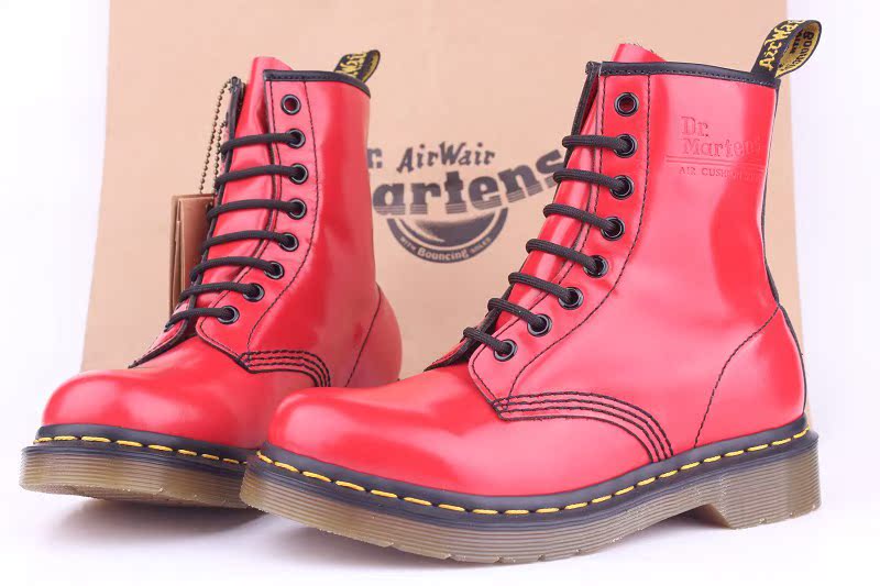 dr.msherns 1460经典款 8孔红色马丁靴 马丁鞋 潮女必备鞋