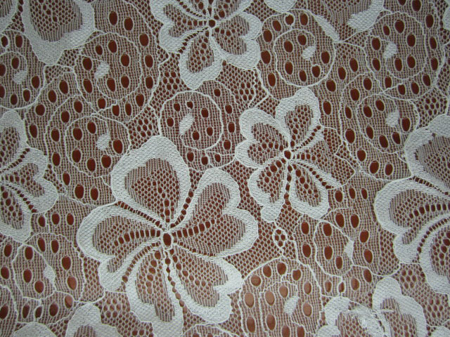 现货供应弹力经编蕾丝面料花边