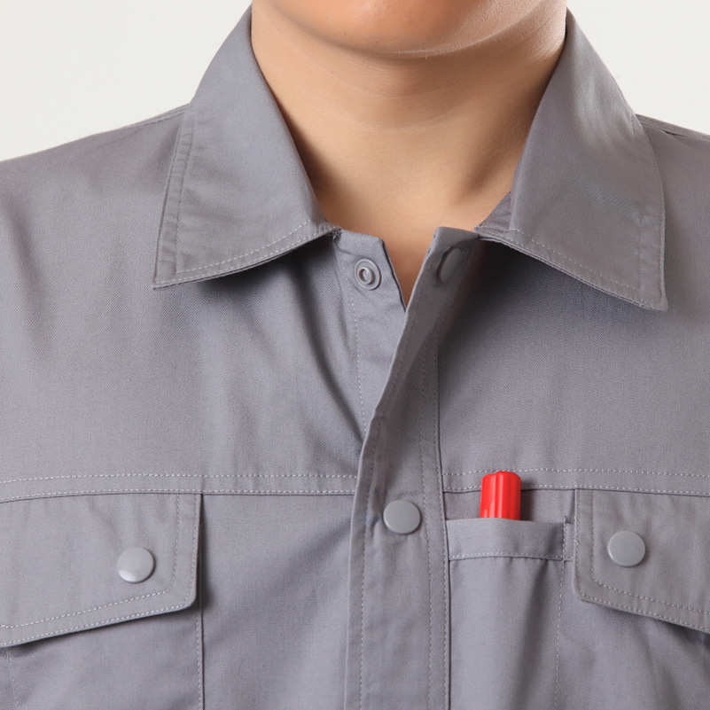 短袖工作服套装男 夏季半袖工程服 易洗快干 工服套装