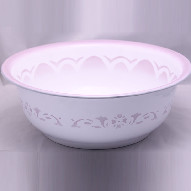 厂家供应搪瓷脸盆 精品花瓷盆 面盆批发