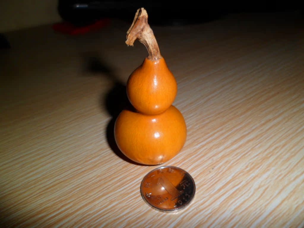 天然葫芦/辟邪镇宅 本色小葫芦风水高度9厘米 美国手捻 大量批发