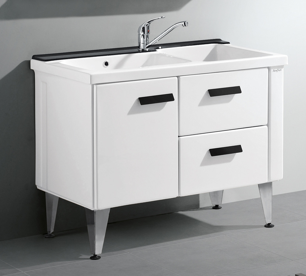 江南洁具 b100搓衣柜亚克力洗衣柜洗脸盆卫生间组合