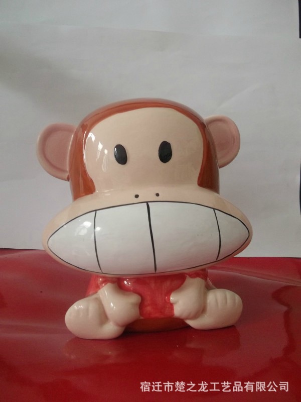 厂家批发供应卡通形像人物大嘴猴石膏模具工艺品卡通石