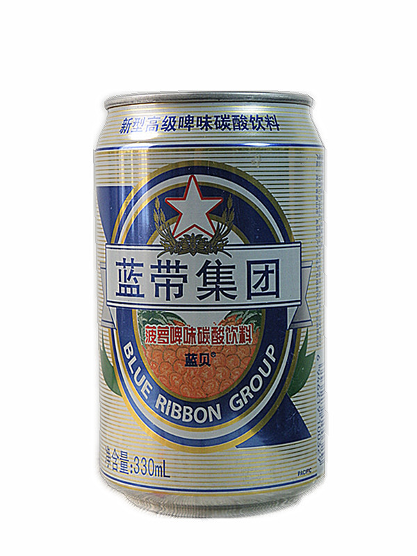 批发供应罐装碳酸饮料330ml蓝贝菠萝啤饮料