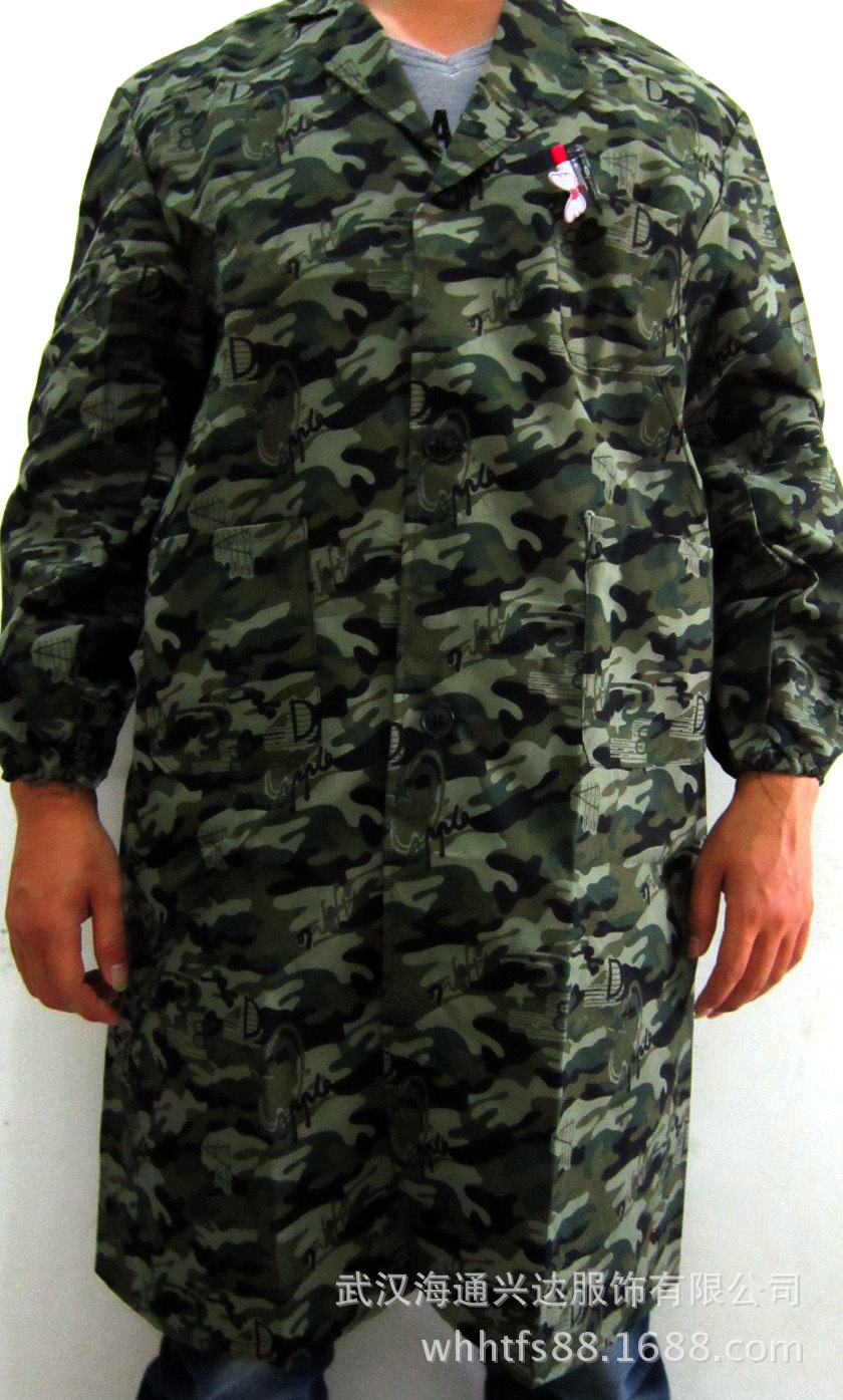 制服呢迷彩大褂 迷彩可加印广告大褂 迷彩大褂厂家批发