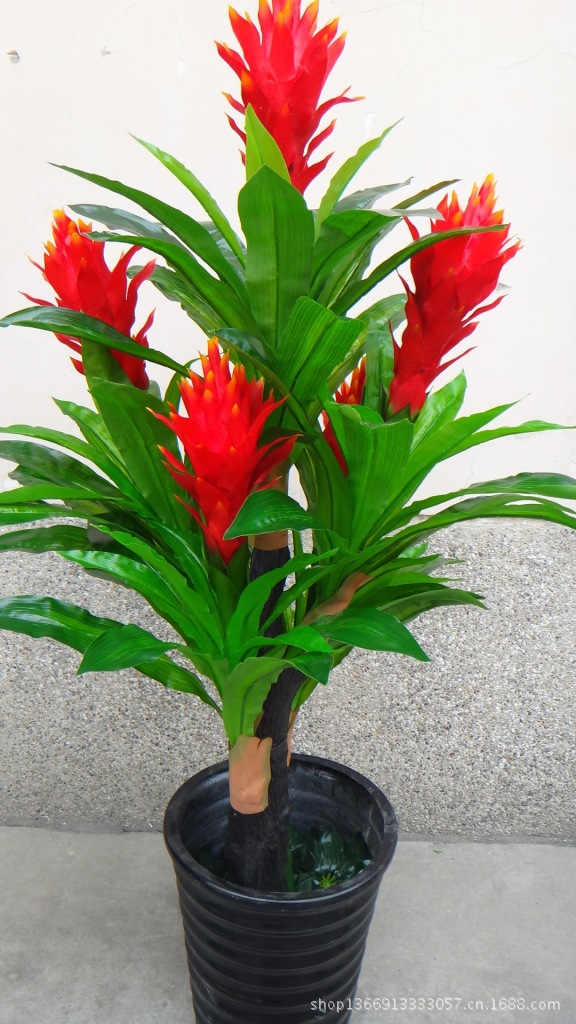 13年实体店畅销款 仿真植物树 五头鸿运当头 落地盆栽绿植图片_8