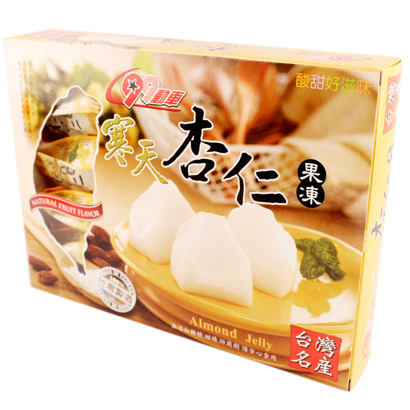 台湾进口食品 特产小吃零食批发 99动车寒天杏仁果冻布丁 18*500g