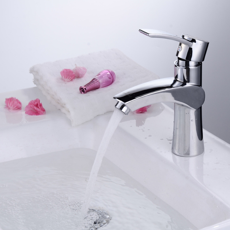 乐庄卫浴 冷热面盆龙头 欧式水龙头台上盆龙头洗脸盆台盆龙头正品