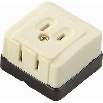 高级一连二插电木明插座125v 日本明装插座