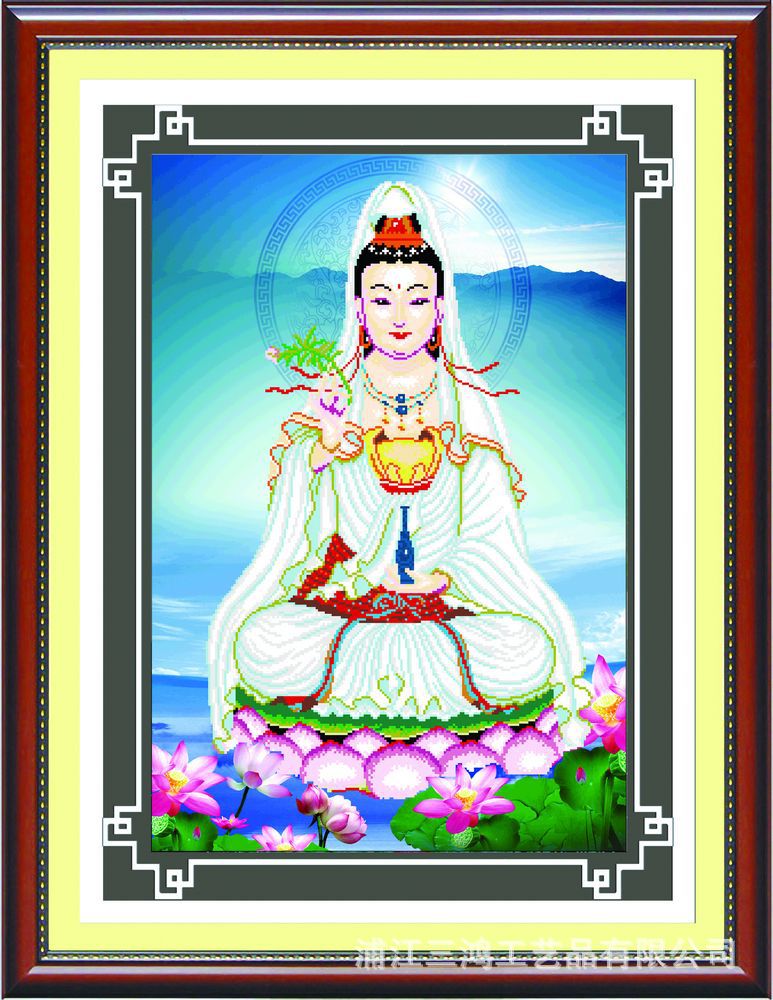 3d钻石画厂家直销批发供应diy钻石画观音菩萨