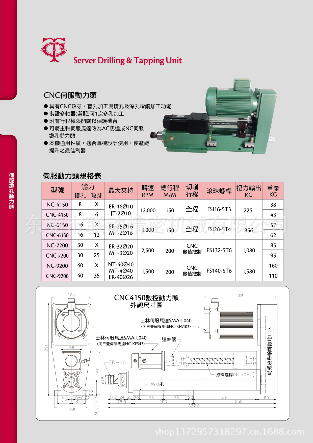 動力頭,鑽孔動力頭,主軸頭,數控動力頭,銑屑動力頭