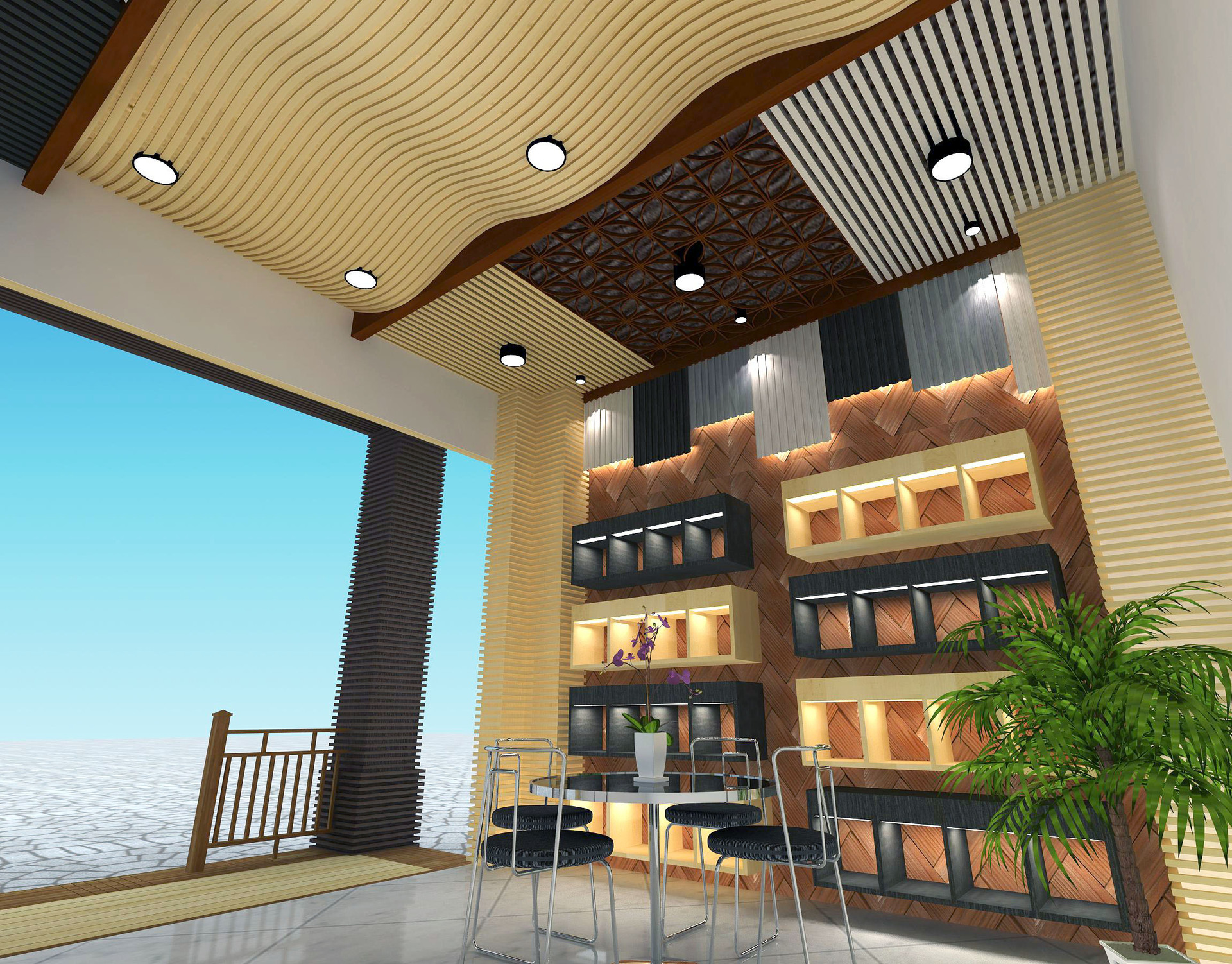 生态木 墙板 木塑板 塑木板 装饰材料 木制墙板 200*30高长城