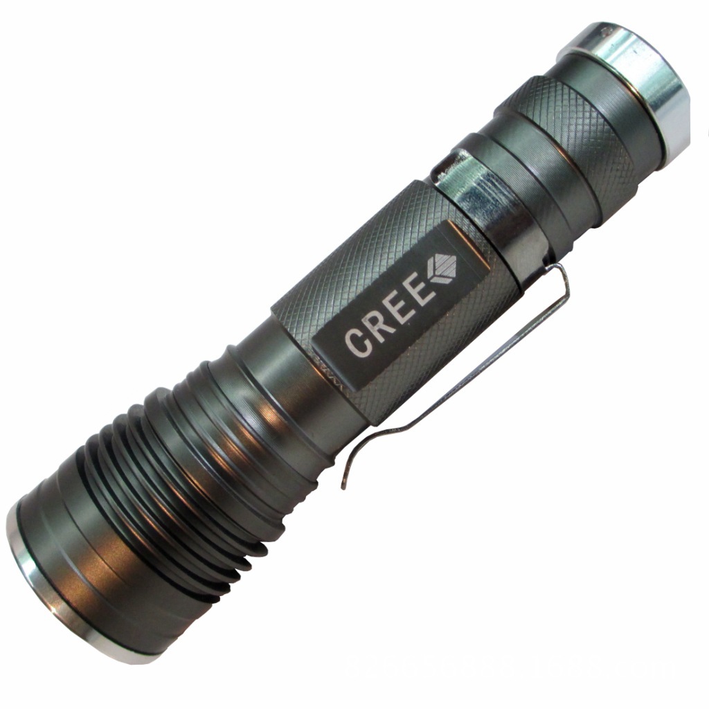 cree 强光手电筒 笔扣电筒 xpe led充电拉伸调焦电筒迷你套装批发