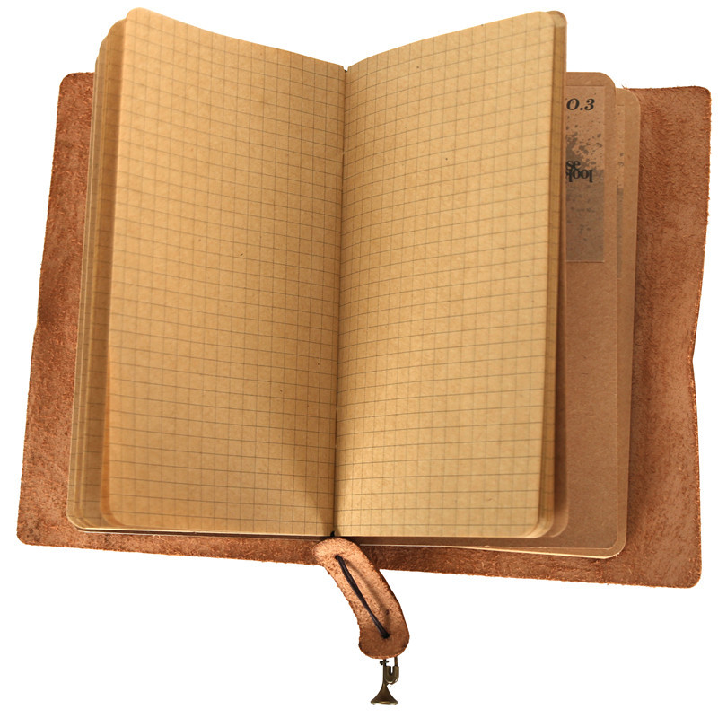 【新款】旅行手札(盒装真皮)笔记本 48k160张 韩国文具批发