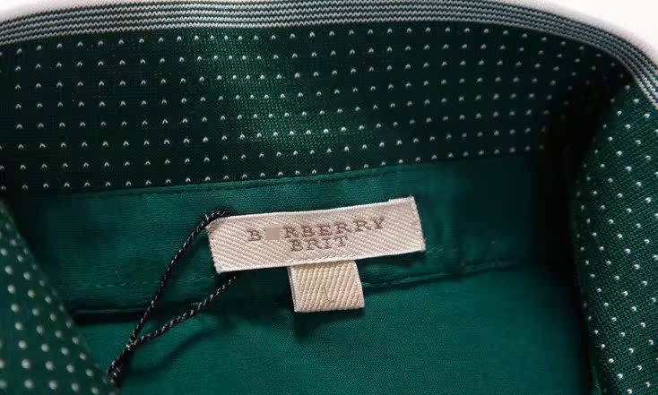 品牌男装外贸大码t恤burberry巴宝莉商务休闲杏标翻领男式短袖t恤