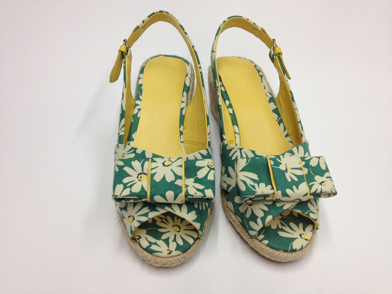 2013新款 特殊花布 凉鞋