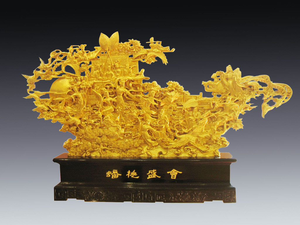 雕塑贴金箔 佛像贴金装金 别墅贴金装饰-「园林及雕塑小品」-马可波罗