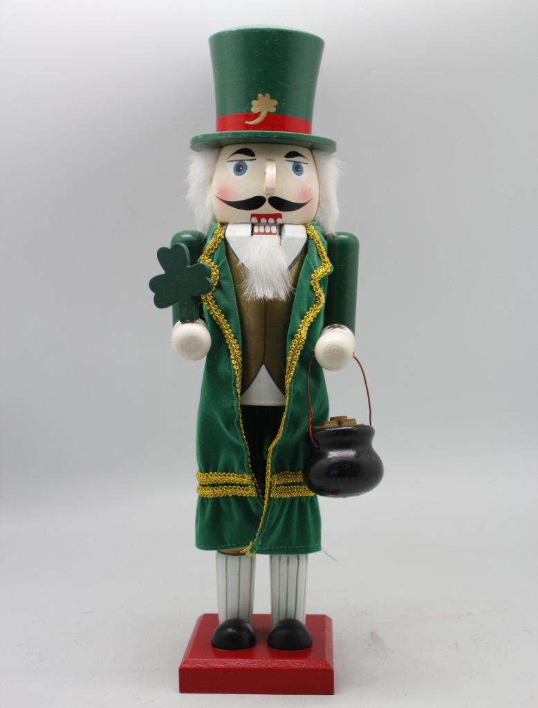 0275 迪弗圣诞 吹喇叭胡桃人 胡桃兵 号角胡桃士兵 38cm