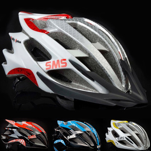 顶级铝合金骨架 防虫网 13款sms s124山地公路车骑行一体头盔