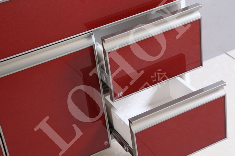 乐派卫浴柜 晶刚门板微晶石整体浴室柜 洗头柜厂家直销 9604