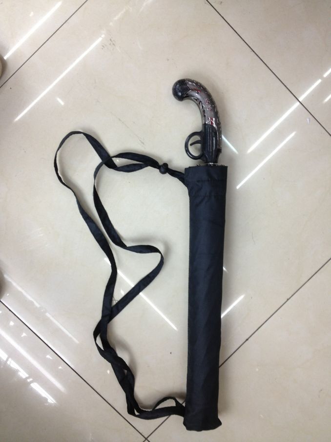 西洋枪伞晴雨伞 古典西洋枪二折晴雨伞 古典与创意的结合 玩具伞