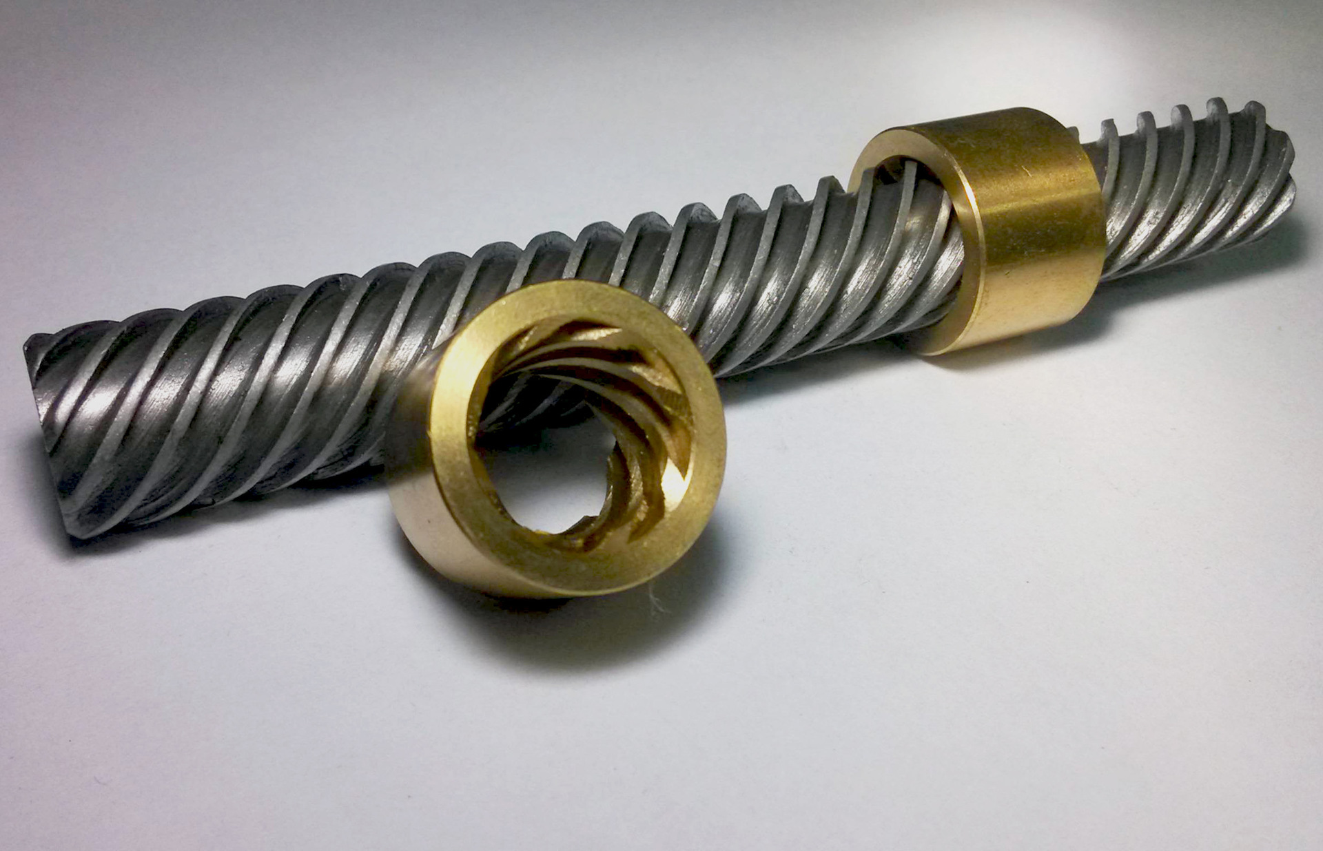 专业 高品质蜗杆蜗轮 四头螺纹