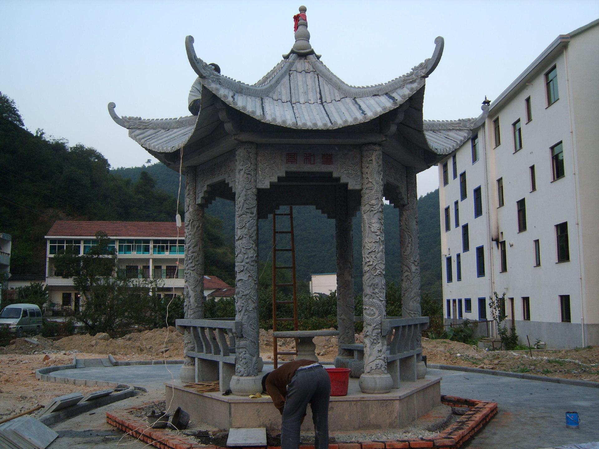 石凉亭 生产厂家 生产加工各种 石亭子 石材凉亭 信誉良好