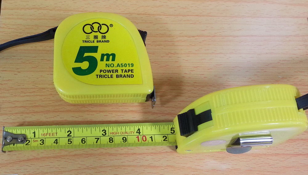 供应三圈5米钢卷尺a5019