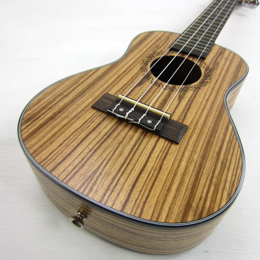 厂家直销 ukulele 23寸斑马木尤克里里 夏威夷吉他