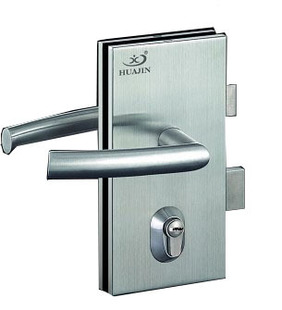 供应玻璃门锁hj-18b执手单门锁