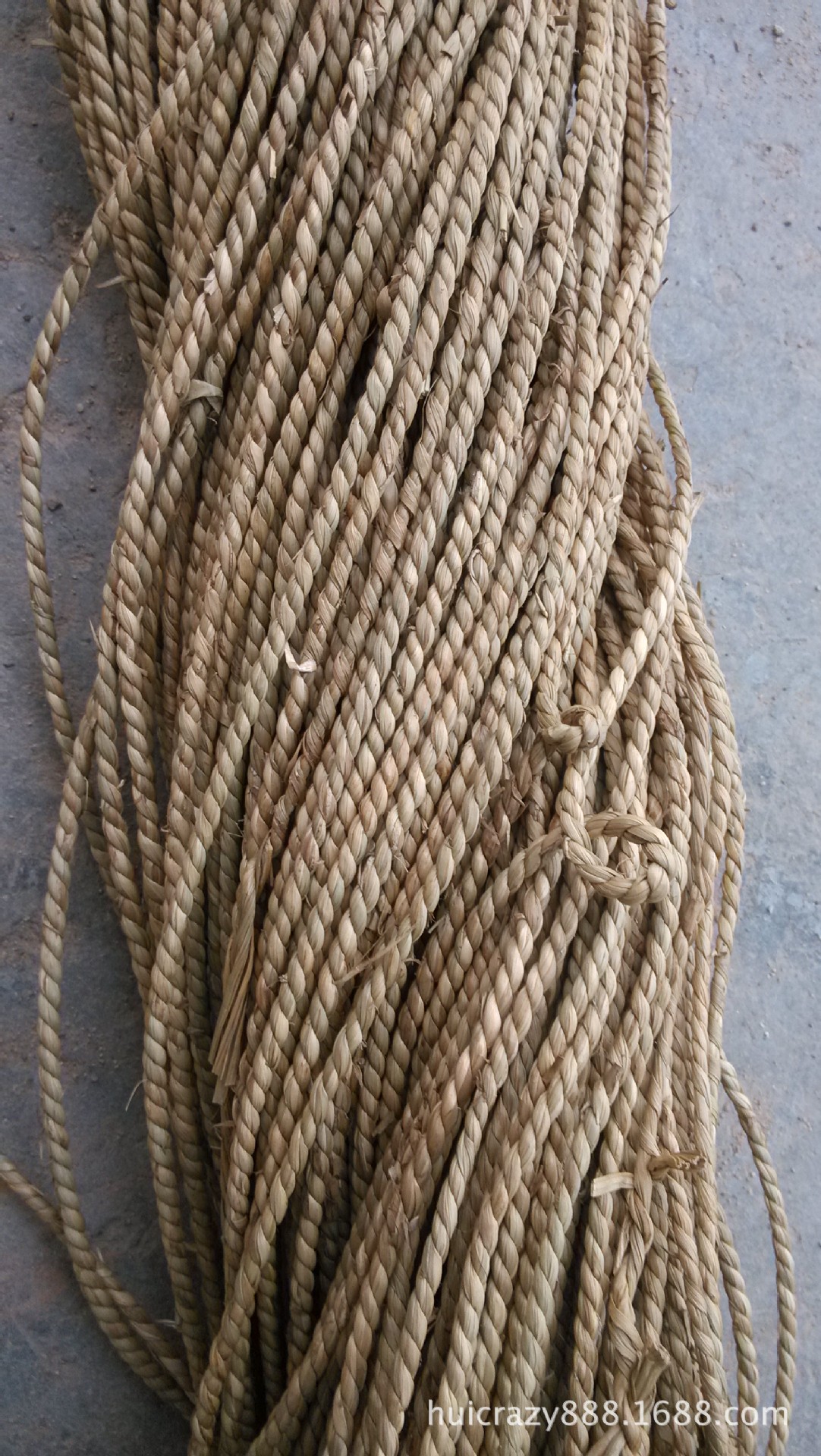 工艺品编织材料 双股左转水草绳--惠州东辉草绳