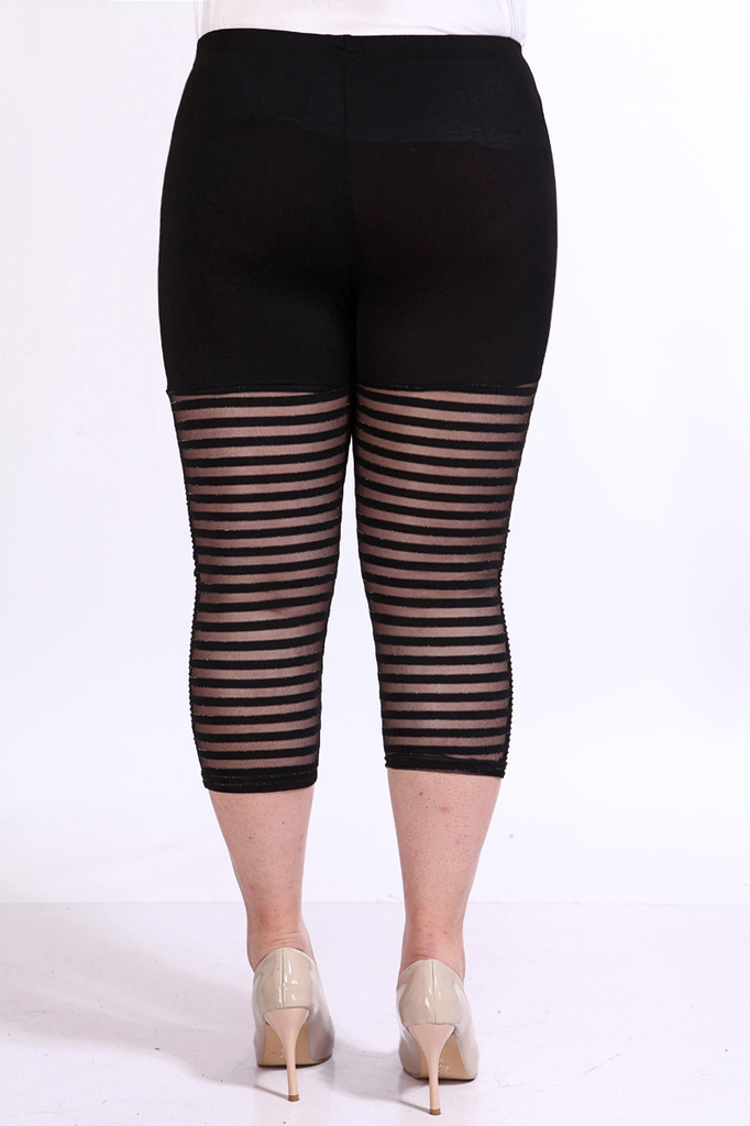 2013新款 时尚胖mm夏装 韩版女装加大码女装大码透明七分裤9723