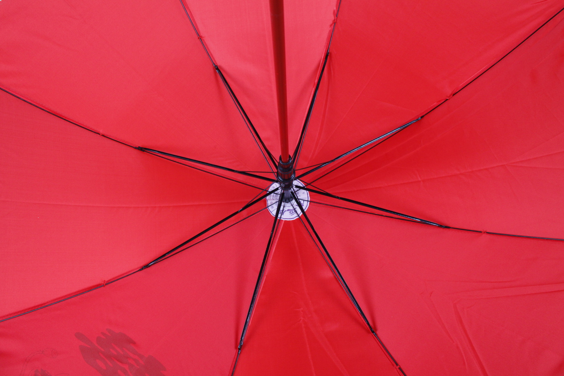 批发结婚用红伞喜伞 小花边自动长柄伞 新娘专用红伞