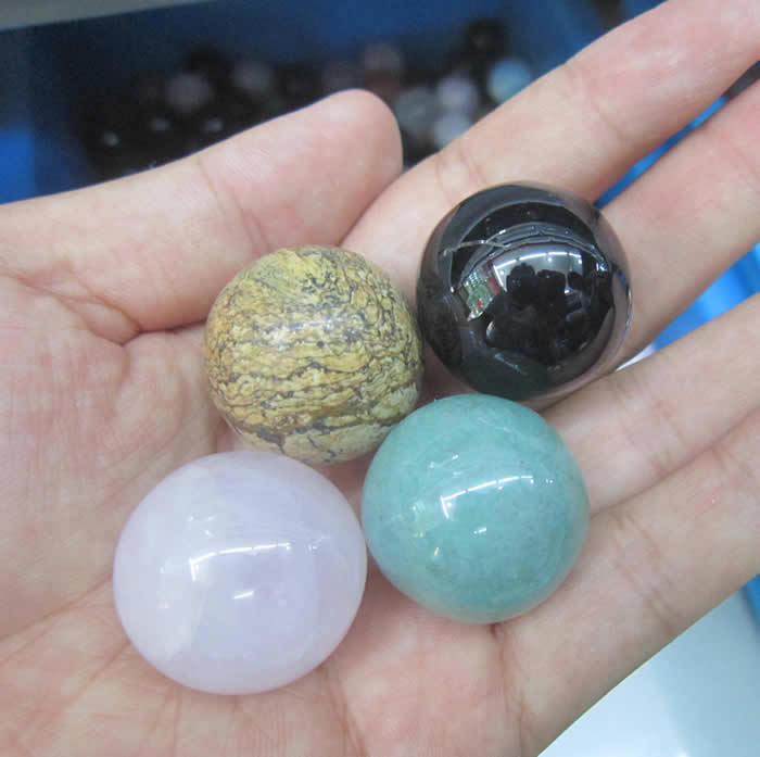 圆形天然奇石,各种奇石批发, 纯天然健身石头 25mm