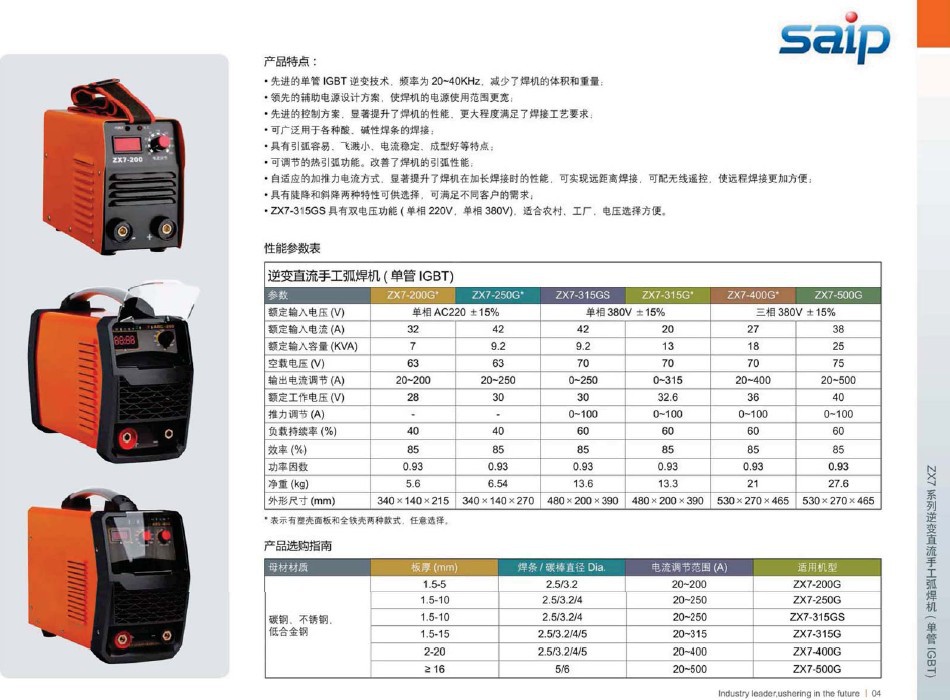 zx7-315电焊机参数图片