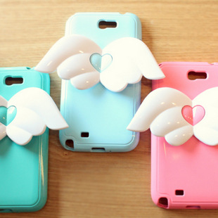 iphone4/4s/5天使之翼手机壳 苹果4代5代翅膀保护套 韩版新款外壳