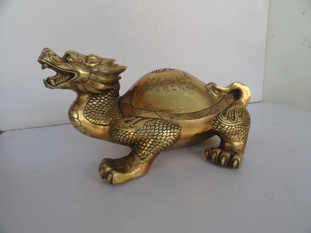 开光纯铜寿字龟铜/百寿龟 长寿健康 祝寿礼品 家居摆件