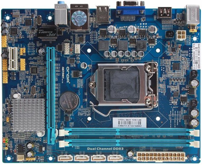 批发昂达正品 h61v台式电脑主板 带hdmi支持intel1155 全国联保